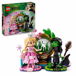 LEGO Wicked 75682 Figurines d’Elphaba et de Glinda - Jouet pour enfant dès 10 ans & Déco