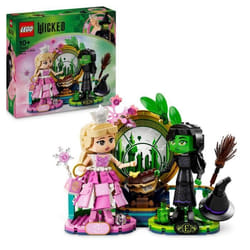 LEGO Wicked 75682 Figurines d’Elphaba et de Glinda - Jouet pour enfant dès 10 ans & Déco