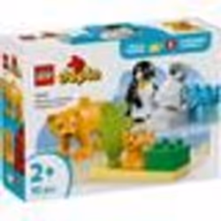 LEGO DUPLO Ma ville 10442 Familles d’animaux sauvages : pingouins et lions - Jeux déveil