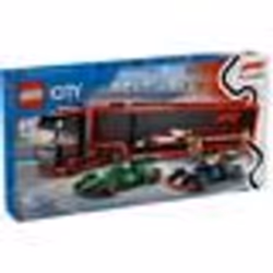 LEGO City 60445 Camion de F1 avec voitures de F1 RB20 et AMR24 - Jeu pour garçon dès 8 ans
