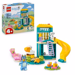LEGO Bluey 11201 Bluey et Chloé à l’Aire de Jeux - Jeu de Construction dès 4 ans - Animaux