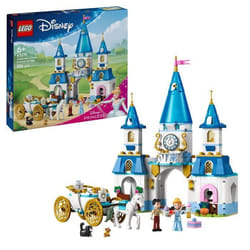 LEGO ǀ Disney Princess 43275 Le château de Cendrillon et la calèche - Jeu de rôle 6 ans