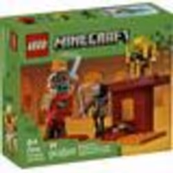 LEGO Minecraft 21266 La bataille de la lave du Nether - Jouet pour fans de jeux vidéo