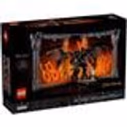 LEGO Icons Le Seigneur des Anneaux : Book Nook du Balrog - Set de Construction - Décoration pour Étagère DIY - Minifigurine d ...