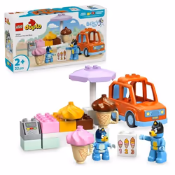 LEGO DUPLO 10458 Visite chez le Marchand de Glace avec Bluey - Jeu de Construction 2 ans