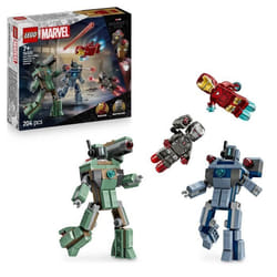 LEGO ǀ Marvel 76320 Iron Man et War Machine Contre les Drones de Hammer - Jouet dès 7 ans