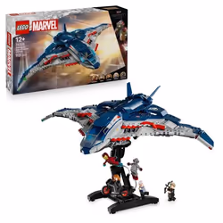 LEGO ǀ Marvel 76325 Le Quinjet d’Avengers : LÈre dUltron - Jeu enfant dès 10 ans