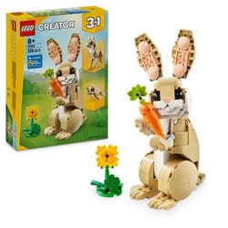 LEGO Creator 31162 3-en-1 L’adorable lapin - Jeu de construction pour fille dès 8 ans