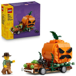 LEGO Set de construction Halloween - 40822 - Camionnette Jack-O-Lantern citrouille géante et minifigurine - Dès 8 ans