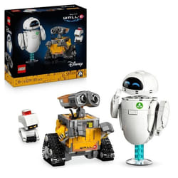 LEGO Disney et Pixar 43279 WALL-E et EVE - Set de Construction DIY pour Adulte - Cadeau