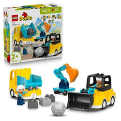 LEGO DUPLO Ma Ville 10475 Les Véhicules de Chantier 3-en-1 - Jeu Interactif dès 2 ans