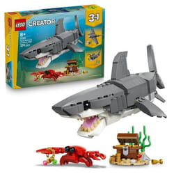 LEGO Creator 3-en-1 31381 Le Redoutable Requin et le Coffre au Trésor - Jouet dès 8 ans