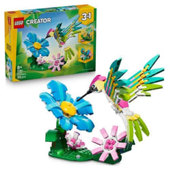 LEGO Creator 3-en-1 31384 Animaux Sauvages : le Colibri Coloré - Jeu de Construction 8 ans