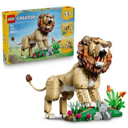 LEGO Creator 31116 Animaux Sauvages : Lion Majestueux - Ensemble de Construction avec 3 Modèles Interchangeables de Tigre