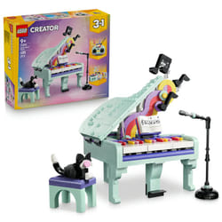 LEGO Creator 3-en-1 Ensemble de Construction Décoration Musicale Piano et Chat 31392, Kit de Jeu Créatif pour Enfants, Un Cadeau Idéal