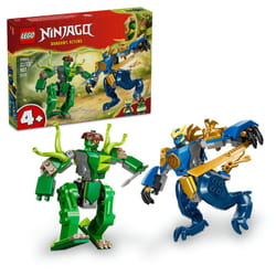 LEGO NINJAGO 71853 Le combat du mécha-dragon de Jay - Jeu de construction pour enfants | Figurines de dragons et de ninjas