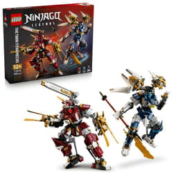 LEGO Ninjago - 71870 Les robots Titan jumeaux, set de construction avec 2 figurines et personnages pour enfants fans de jouets