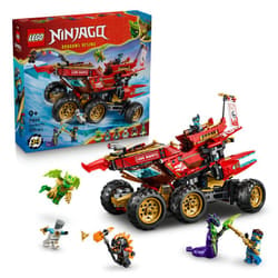 LEGO Ninjago Construction 3-en-1 Ensemble Le Bounty terrestre 71869, Jeu de Construction Créatif pour Enfants avec Figurines