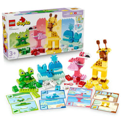 LEGO DUPLO - Set de construction animaux 10472 - Ensemble de blocs de construction créatifs pour enfants d'âge préscolaire