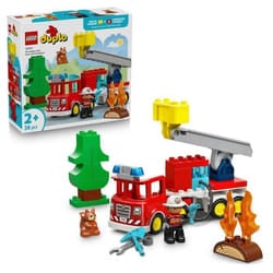 LEGO DUPLO Ma Ville 10473 Le Camion de Pompiers - Jouet Éducatif Garçon ou Fille dès 2 ans