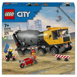 LEGO City 60478 La Bétonnière - Jouet dès 7 ans sur le Thème du Chantier - Jeu Éducatif