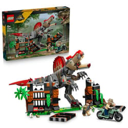 LEGO Jurassic World 76948 L'évasion du Spinosaure, Kit de Construction Dinosaure avec Figurines pour Enfants, Jeu Créatif