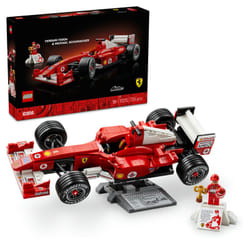 LEGO ICONS Ferrari F2004 de Michael Schumacher, Set de Construction pour Adulte, Modèle de Voiture de Course de Collection