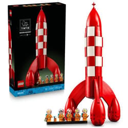 LEGO Ideas 21367 La Fusée de Tintin - Set de Construction Adulte - Maquette DIY - Cadeau