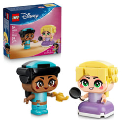 LEGO Princesses Disney 43303 Miniatures Jasmine et Raiponce, Jeu de Construction Créatif pour Enfants - Cadeau de Princesse