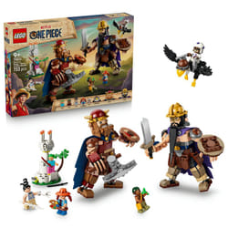 LEGO Set de Construction ONE PIECE 75644 Dorry contre Brogy – Les géants de Little Garden, Idée de Cadeau