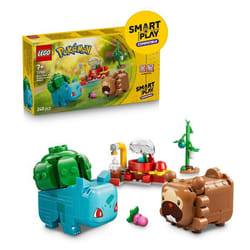 LEGO Pokémon 72155 - Set de construction compatible SMART Play™ - Bulbizarre et Keunotor Délice de baies - Dès 7 ans