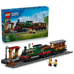 LEGO City - Le train à vapeur rétro 60511 - Ensemble de construction de jeu de trains avec locomotives et wagon