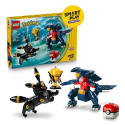 LEGO Pokémon 72165 - Set de construction compatible SMART Play™ - Noctali et Carchacrok Combat - Dès 10 ans