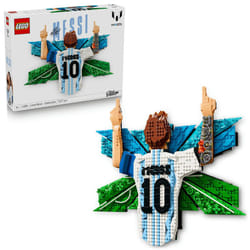 LEGO Éditions Lionel Messi The Celebration: Set de Construction pour Tableau Mural 3D 43018, un Jouet de Construction Inspirant