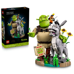 LEGO - Set de Construction Shrek 72423 : Shrek, l'Âne et le Chat Potté - Jeu de Construction Créatif