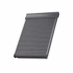 VELUX SML MK06 0000S, Motorisée, Solide, Store enrouleur, Noir, Monochromatique, Aluminium