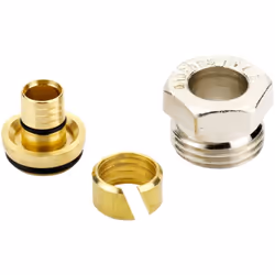 Présentation A compression sur tube PER diamètre 12. Coprs de vanne DANFOSS références : RA-N 15, RA-FN 15, RA-U/UN 15, RA 15 ...