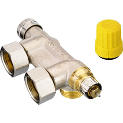 Danfoss - Corps radiateur sèche-serviettes vhs-un - équerre bitube F3/4' raccordement M3/4' 013G4743