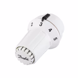 Danfoss 013G6520, Noir, Blanc, Plastique, Rotatif, 8 - 28 °C, 8 - 28 °C, °C
