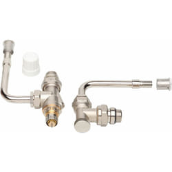 Danfoss - Kit bitube 75mm corps équerre inversé+coude à sertir per Ø16