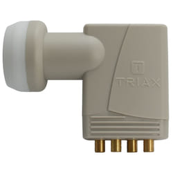 Triax 304874 convertisseur abaisseur de fréquence Low Noise Block (LNB) 10,7 - 12,75 GHz Gris, Blanc