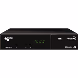 Triax THR 7600, Satellite, 576i, 720i, 720p, 1080i, 4:3, 16:9, H.264, MPEG2, MPEG4, MP3, JPG