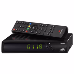 Triax S-HD11, Cable, Satellite, 4:3, 16:9, H.264, MPEG2, MPEG4, WAV, JPG, Noir