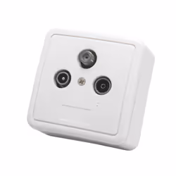 Triax GAD 269 LTE prise de courant SAT + TV + Radio Blanc