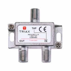 Triax SCT 1-12 - 1, Diviseur de câbles, 75 Ohm, 5 - 2400 MHz, Nickel, 53 mm, 52 mm