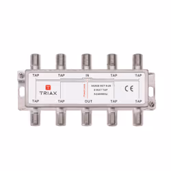 Triax 342820, Diviseur de câbles, 75 Ohm, 5 - 2400 MHz, Argent, Femelle, 4,8 dB