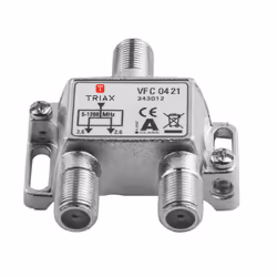 Triax 343012, Diviseur de câbles, 75 Ohm, 5 - 1218 MHz, Métallique, Femelle, F-type