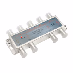 Triax SCS 8, Diviseur de câbles, 75 Ohm, 5 - 2400 MHz, Métallique, Mâle/Femelle, A