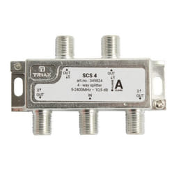 Triax SCS 4 Diviseur de câbles Argent, Blanc