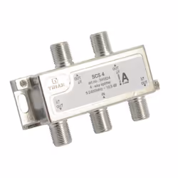 Triax SCS 4 Diviseur de câbles Argent, Blanc